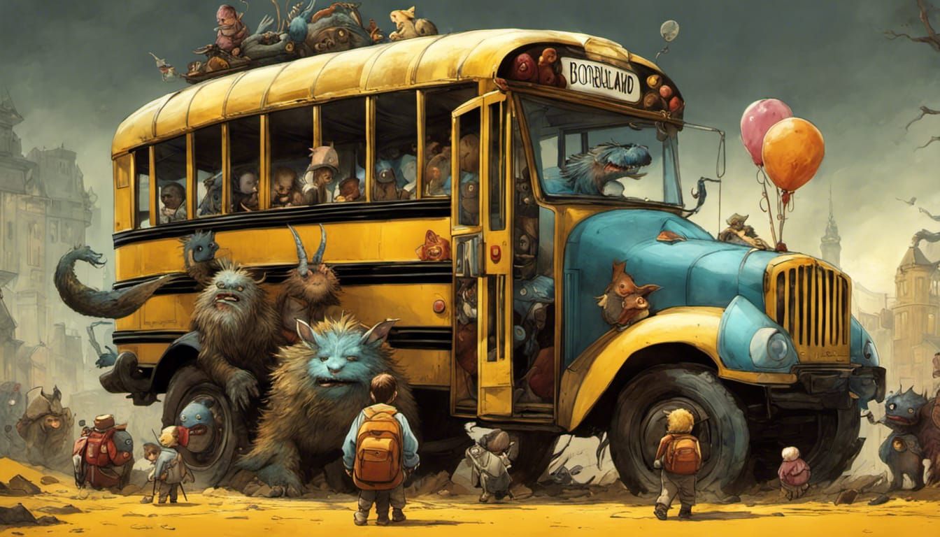  1st day of school , all aboard!  by @Chief_Runs-with-scissors