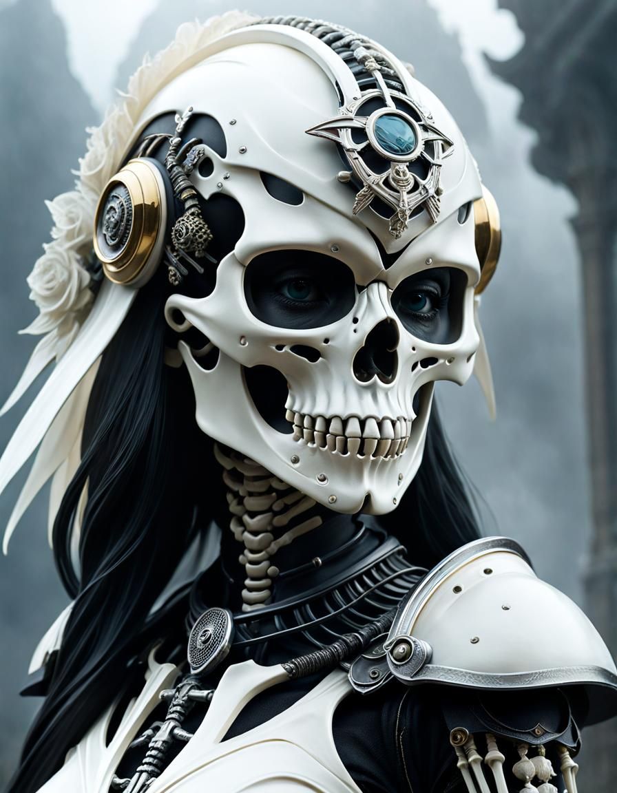 Bone helmet - AI Generated Artwork - NightCafe Creator