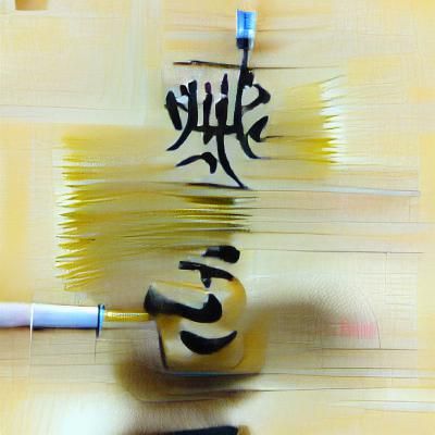Elegant Brush Calligraphy Art