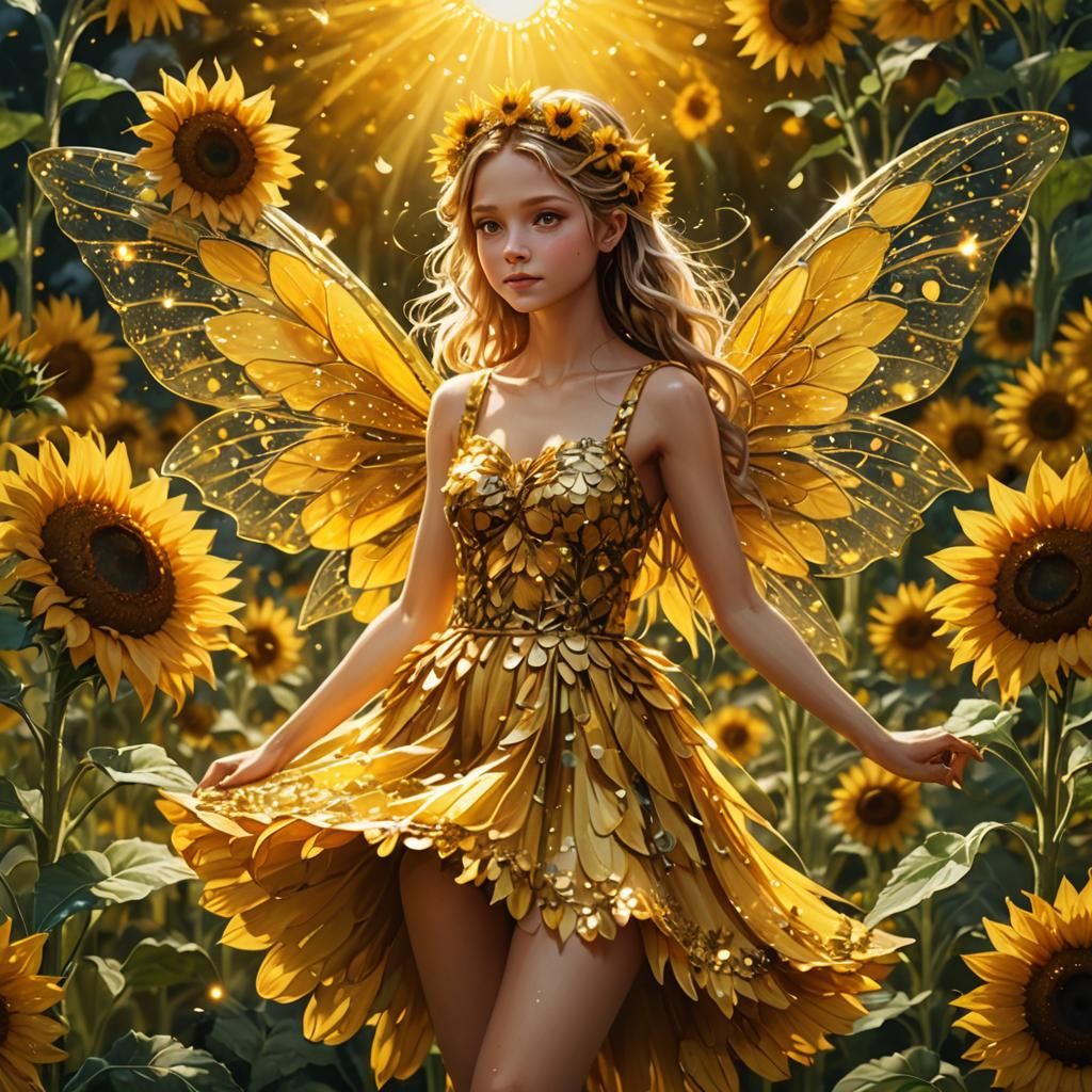 Sunflower fairy  by @Simba_Nala