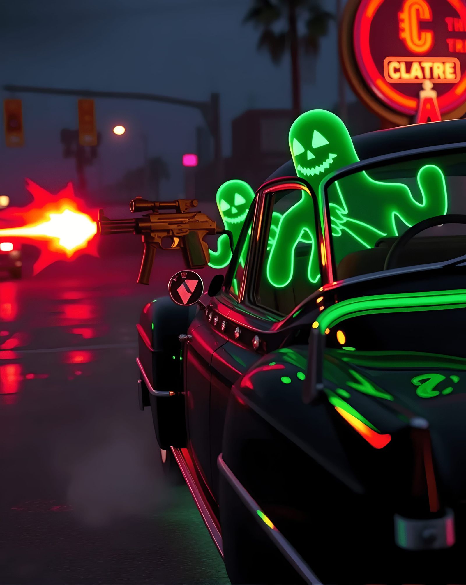 A Ghastly Drive-by 🚗💥👻