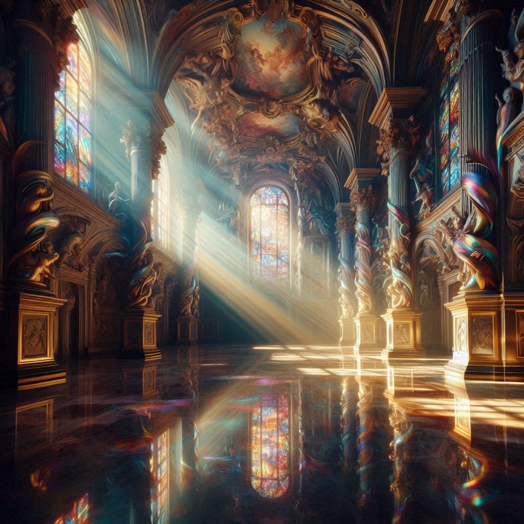 Sunlight Streaming through Cathedral Windows