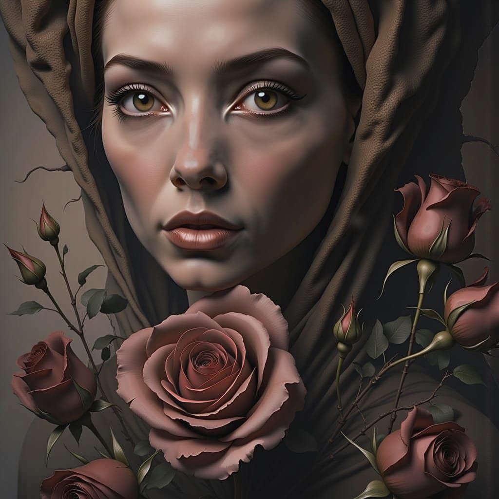 Mallorca Roses - touch-up portrait