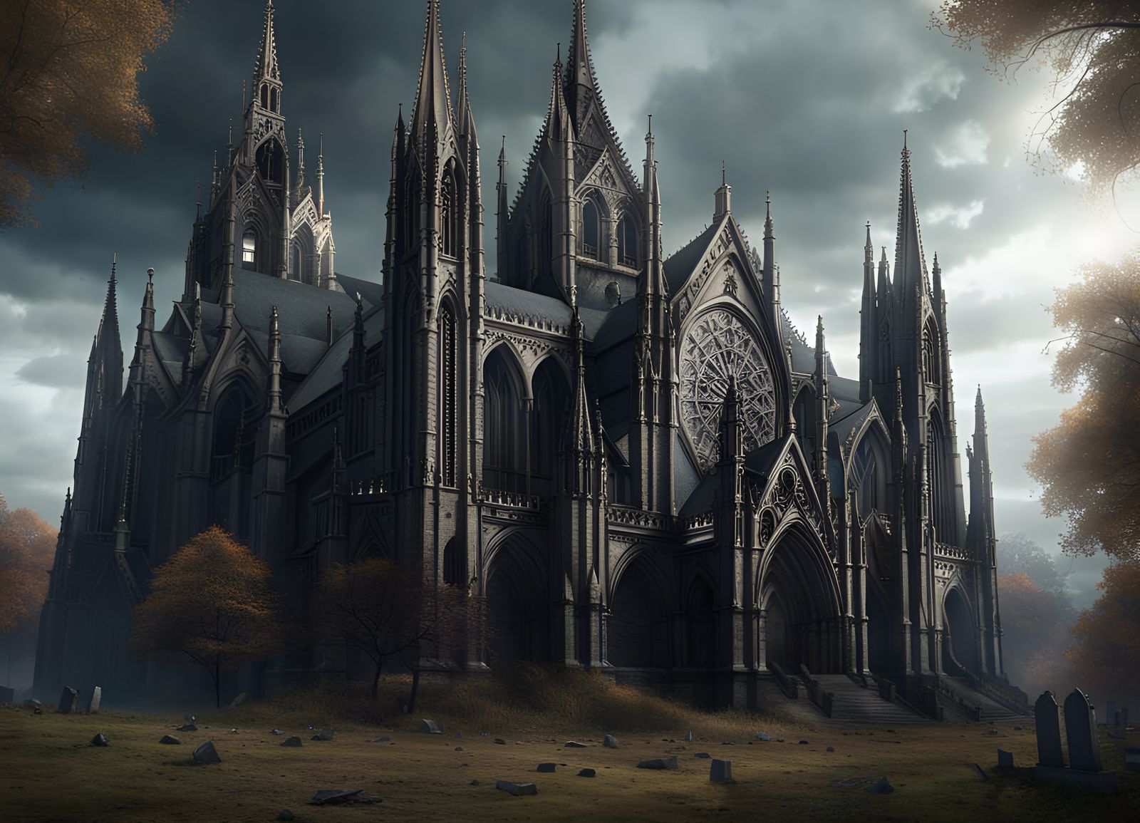 Gothic Cathedral - Ai Generated Artwork - Nightcafe Creator