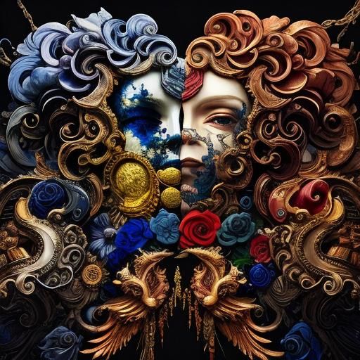 Vivid Matte Painting in High Contrast