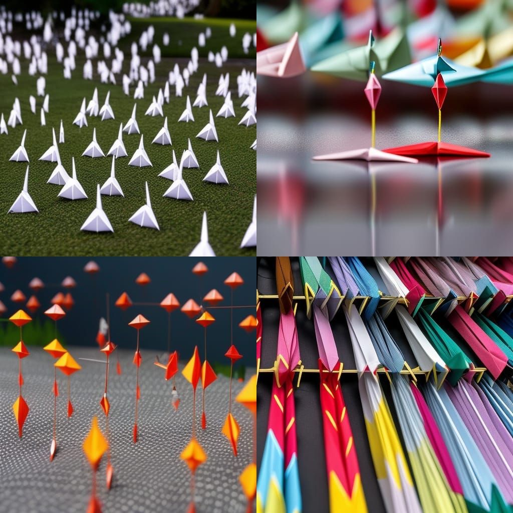 Origami Cranes Gather