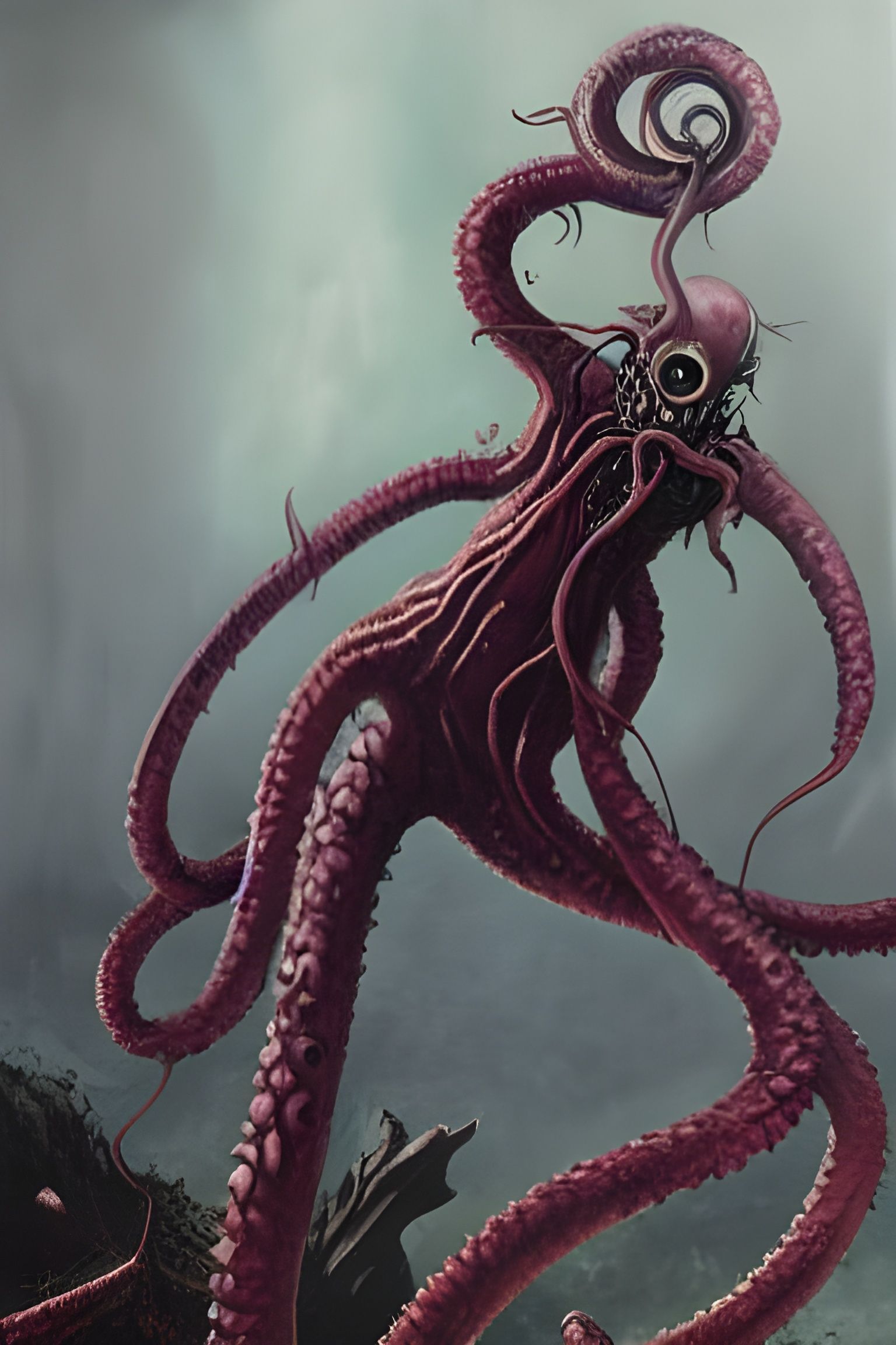 tentacled horror - AI Generated Artwork - NightCafe Creator