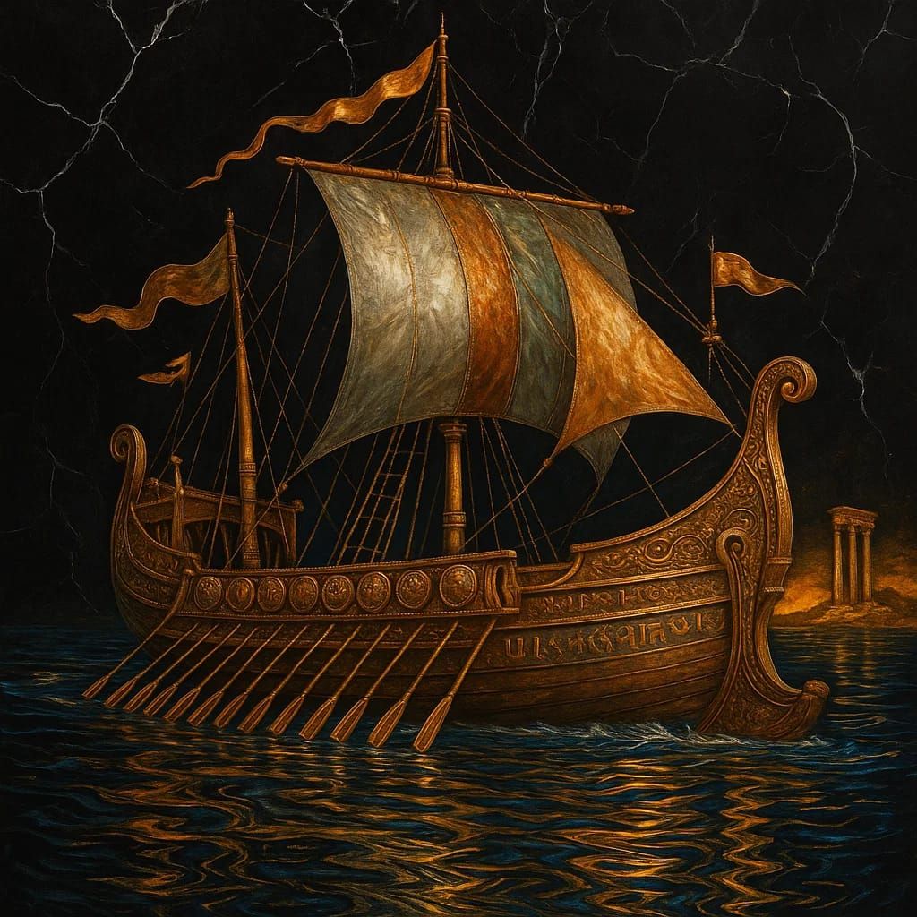 ספינה ויקנגית, חריטות ברזל