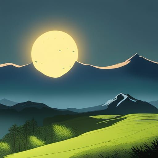 Sunrise over the mountains