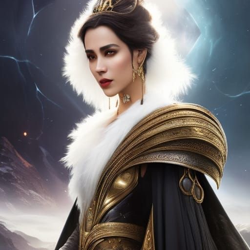 Black and gold dress  by @Tin Myren