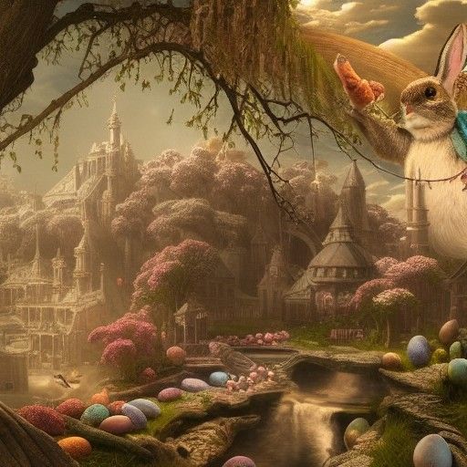 The Easter bunny's secret stash