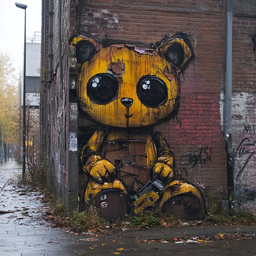 Teddy Bear Street Art