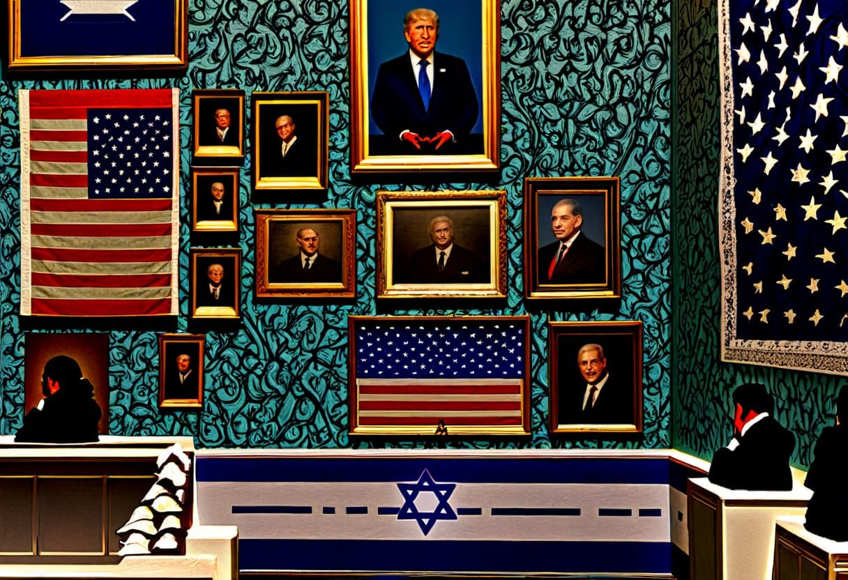 Portraits of Israeli Greats and US Presidents in Epic Fantas...