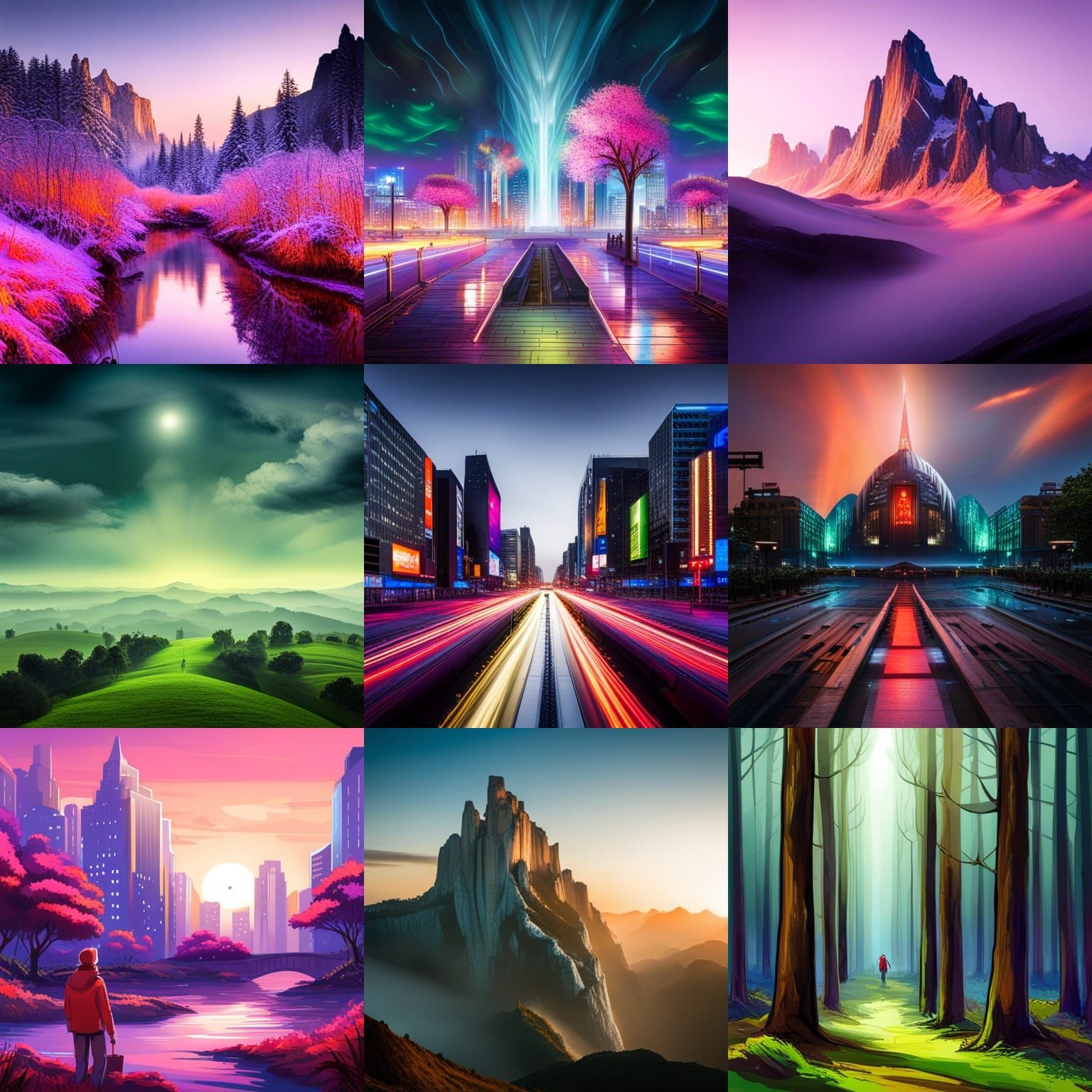 Neon forest.