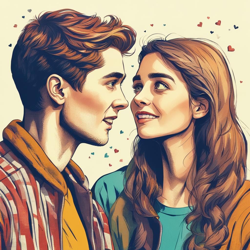 True love among a pair of beautiful young woman and smart yo...