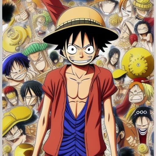 Luffy finds the One Piece - AI Generated Artwork - NightCafe Creator