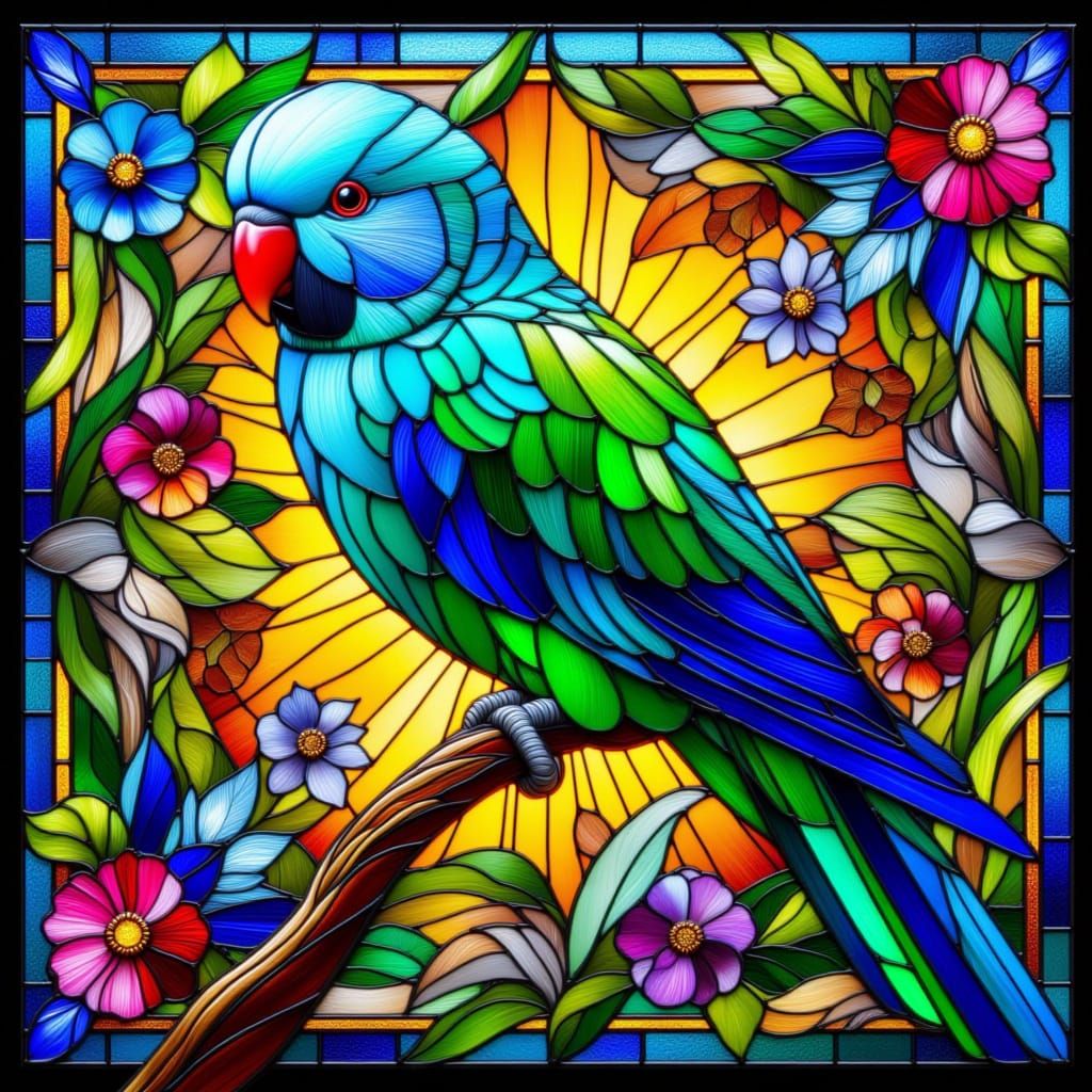 <lora:Stained glass:1.0>