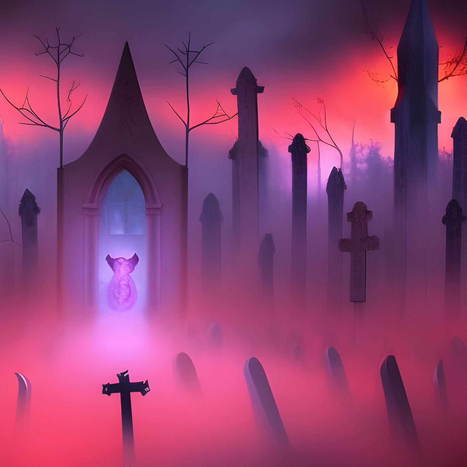 Foggy Graveyard