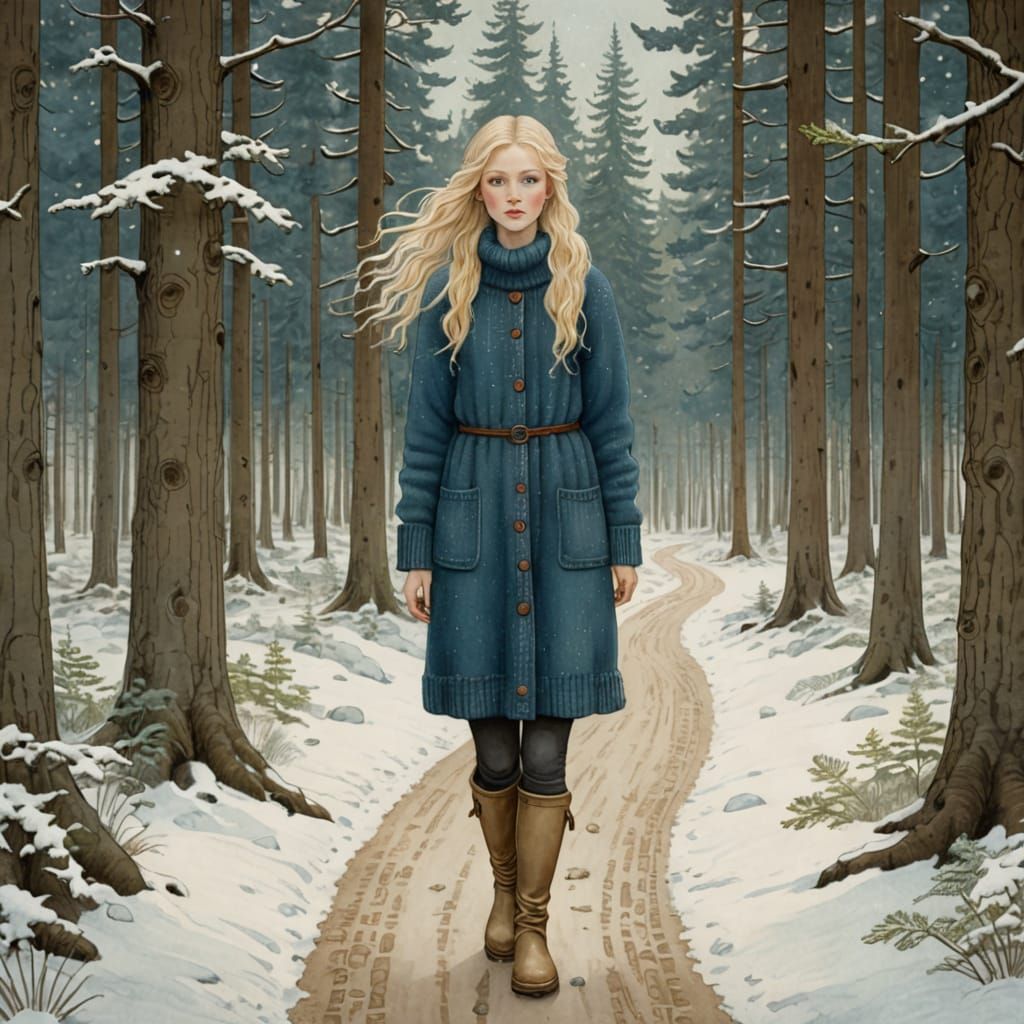 Scandinavian woman in her mid-twenties