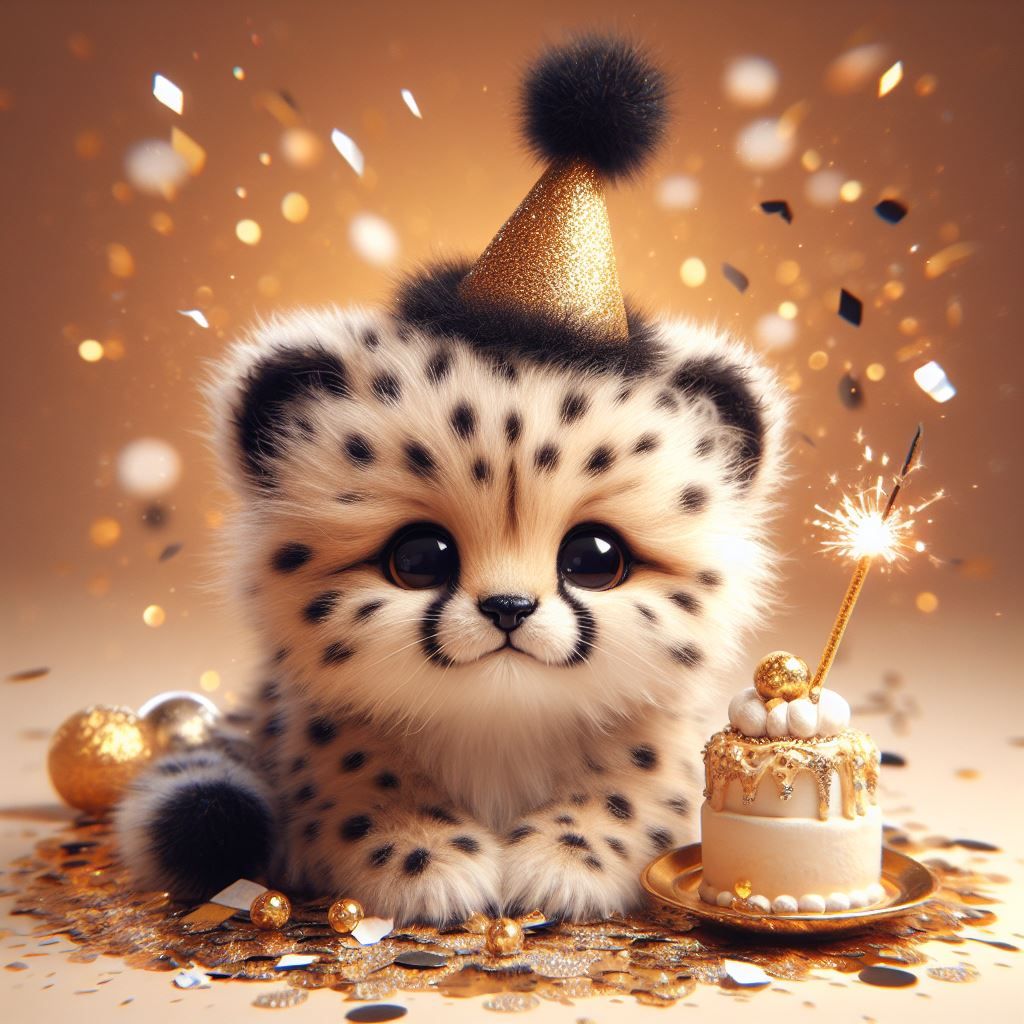 Baby Birthday Cheetah!