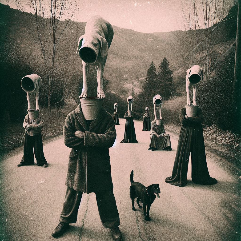 Bucket People with their Pets