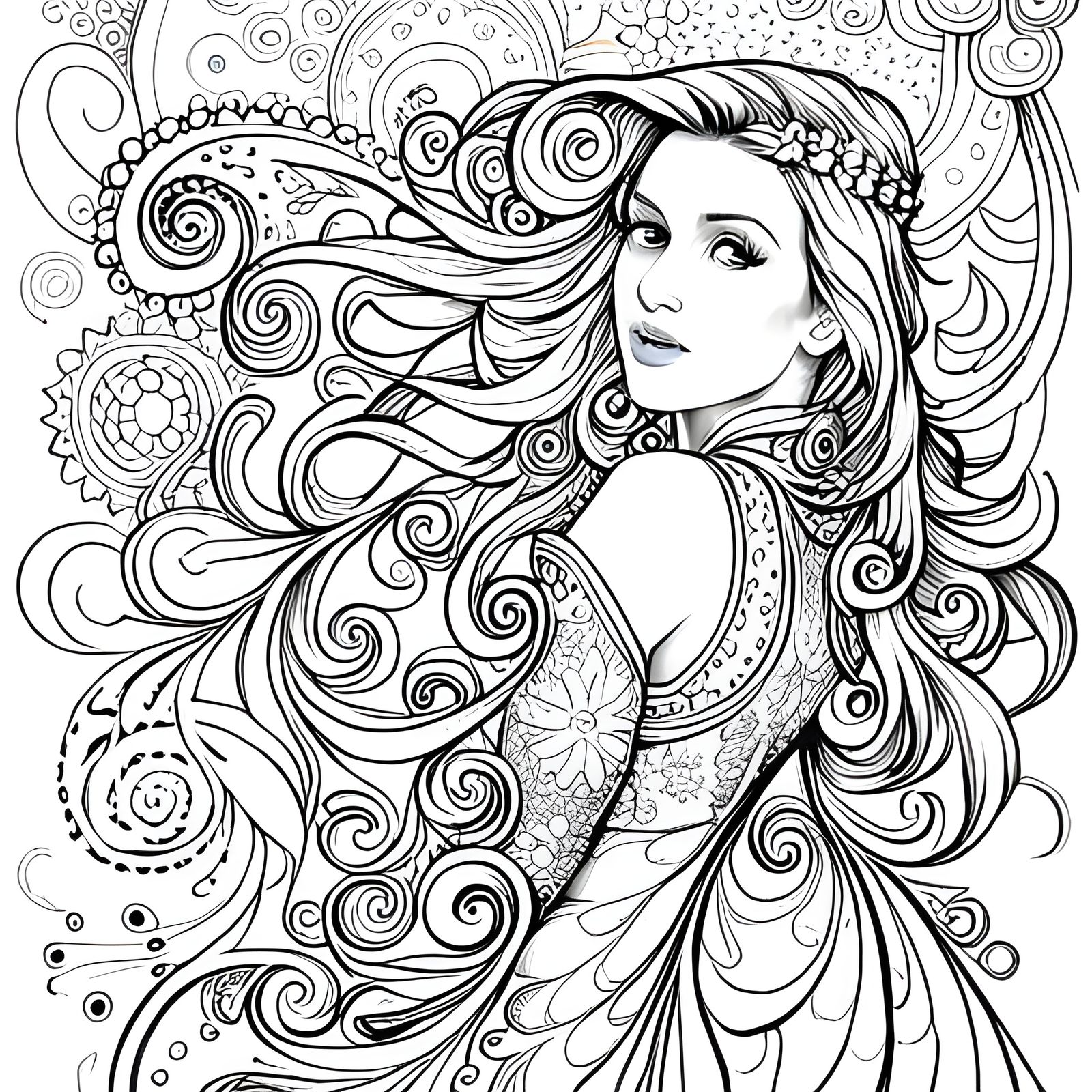 Coloring Page - AI Generated Artwork - NightCafe Creator