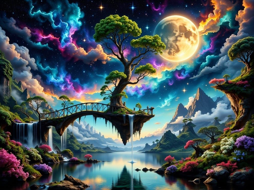 Fantasy landscape   by @DragonMiicha