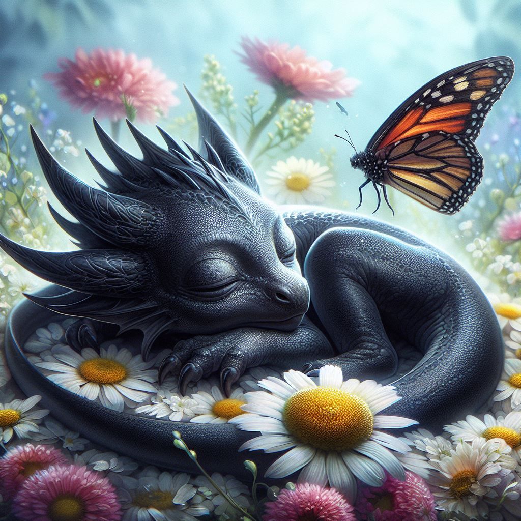 The Black Baby Dragon