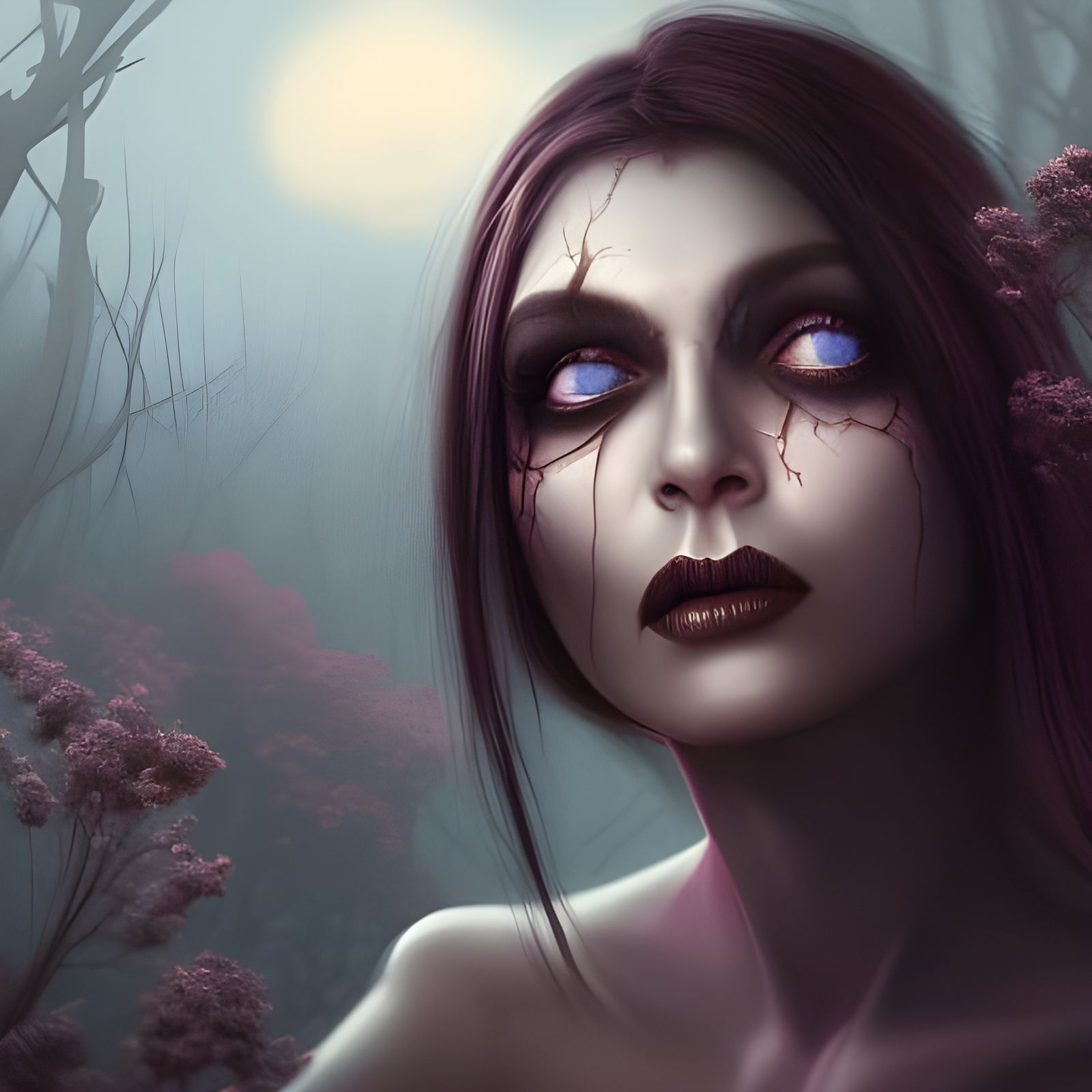 Morbid woman realistic - AI Generated Artwork - NightCafe Creator