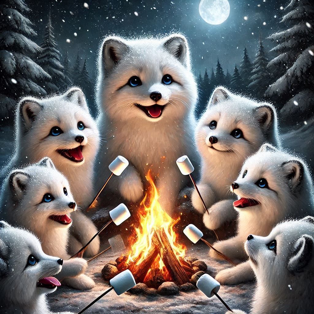 Campfire Eating Marshmallows !! #3