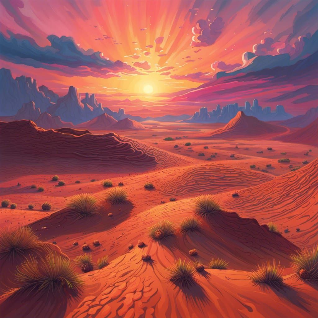 Desert Sunsets  by @Lefteris Michael