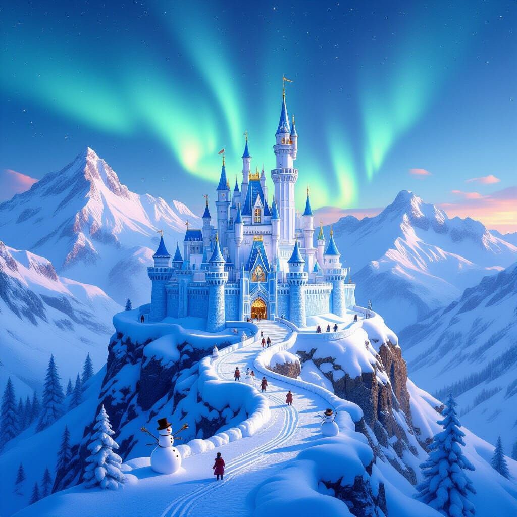 Snow castle  by @undefined