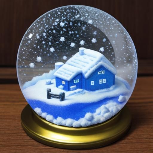Reusable snow globe