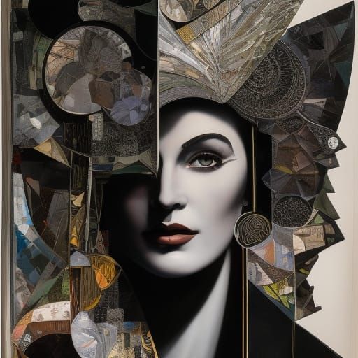 Collage Art of old paper  by @Lennis