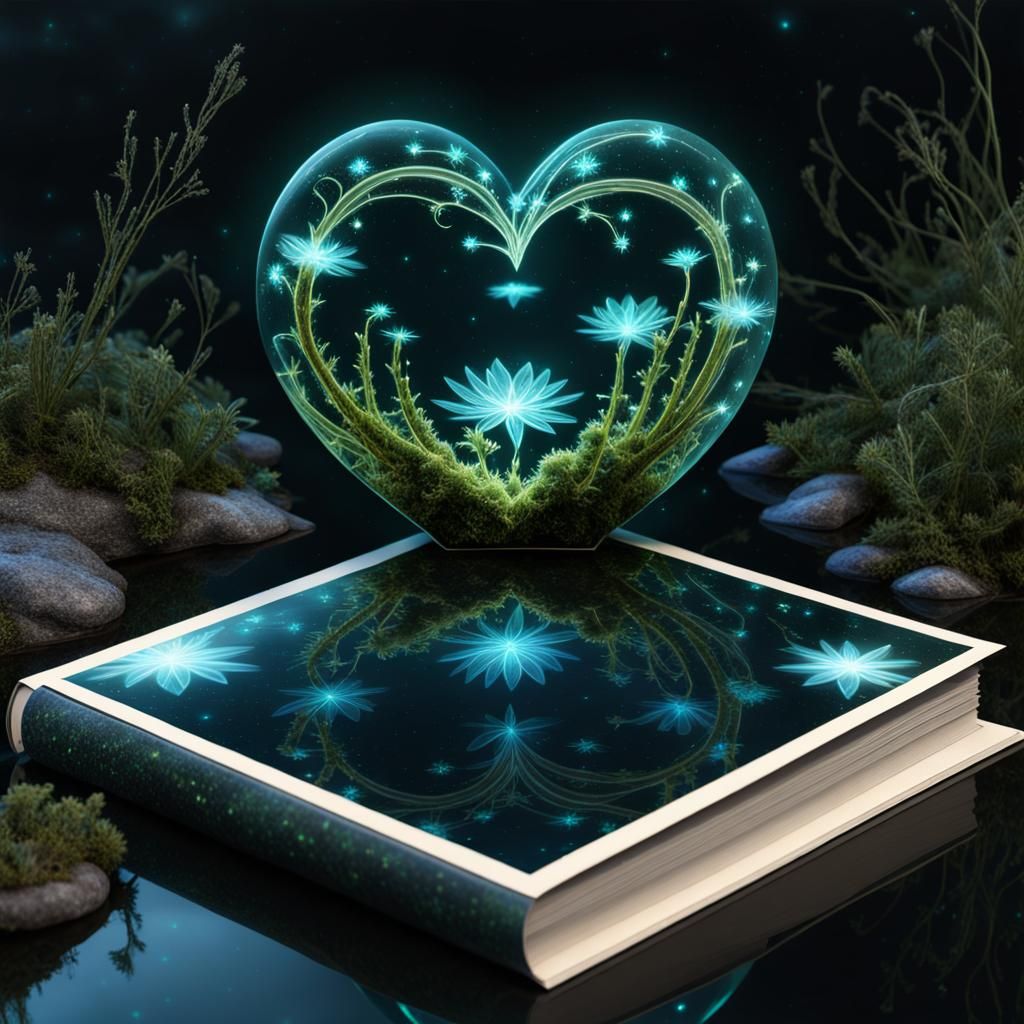 Let a book light up your heart  by @Blue Flame 