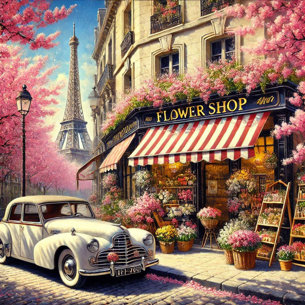 Flowershop Paris Acryl