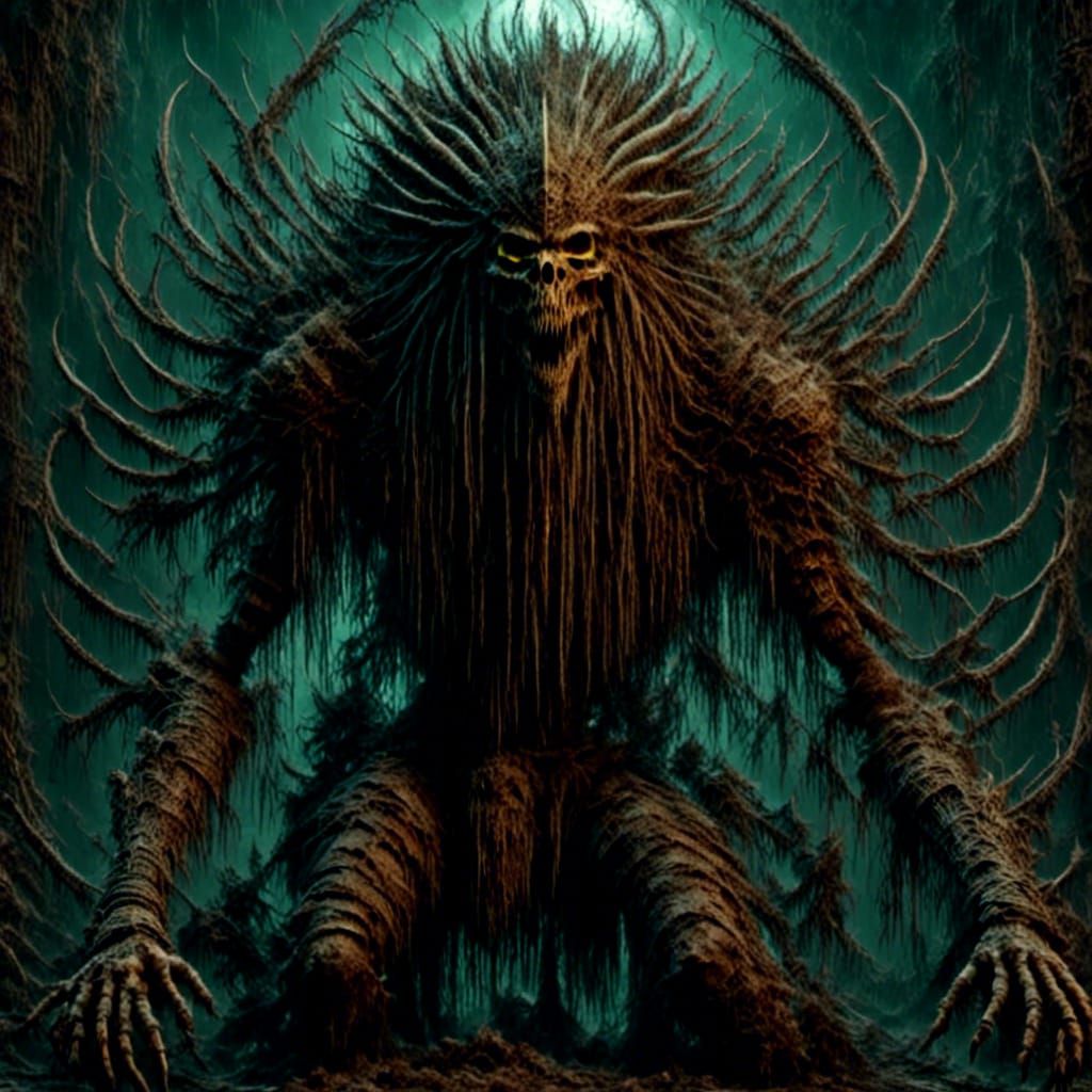 Armored Alien Predator in Dark Fantasy Concept Art