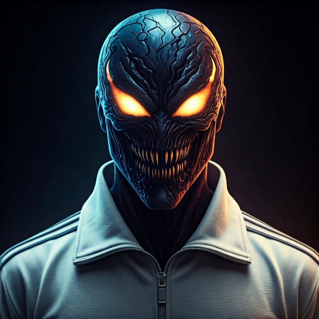 An absolutely terrifying real life split portrait live actio...