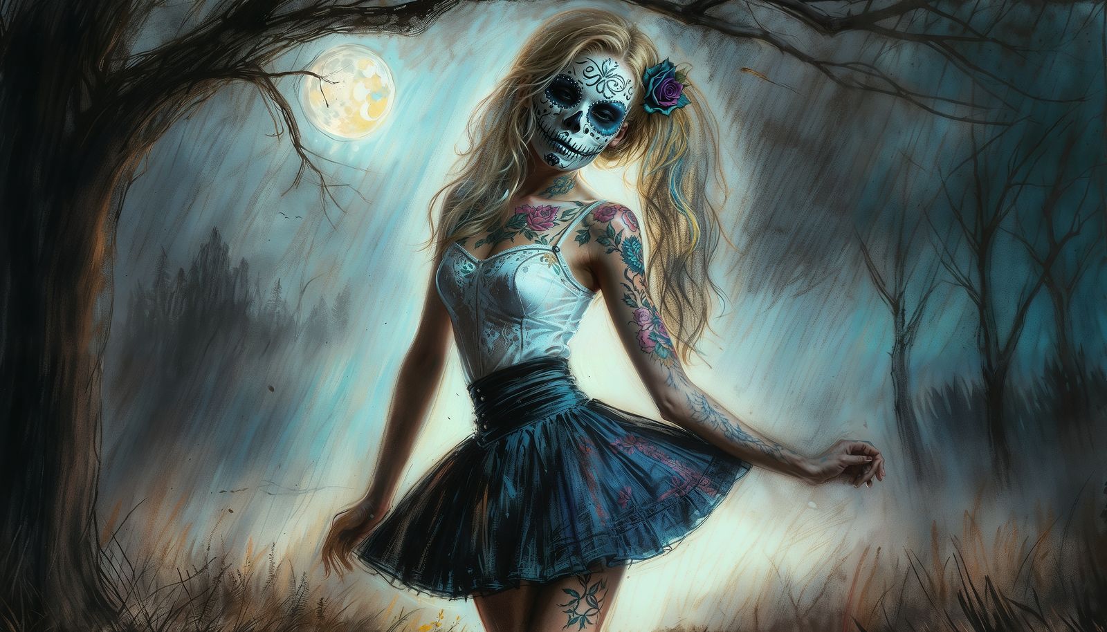 Day of the dead woman.