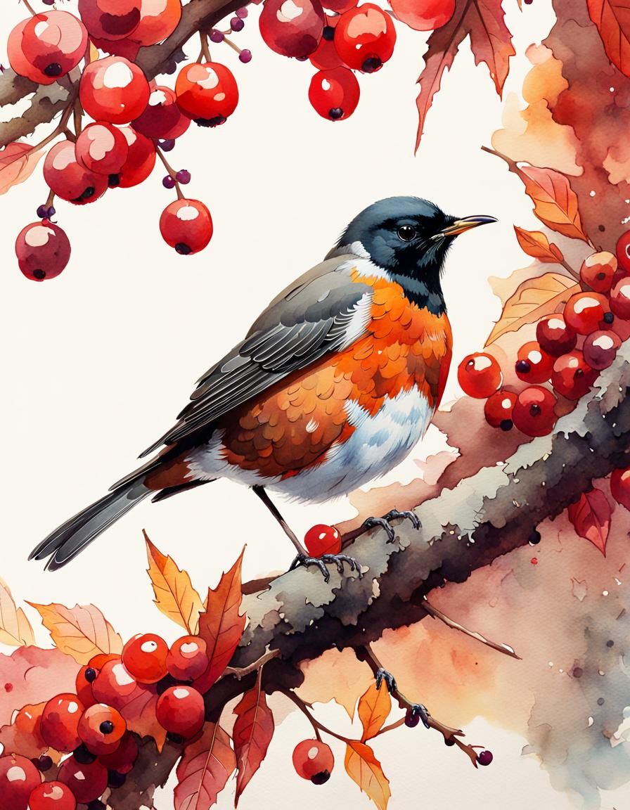 American Robin  by @Diane