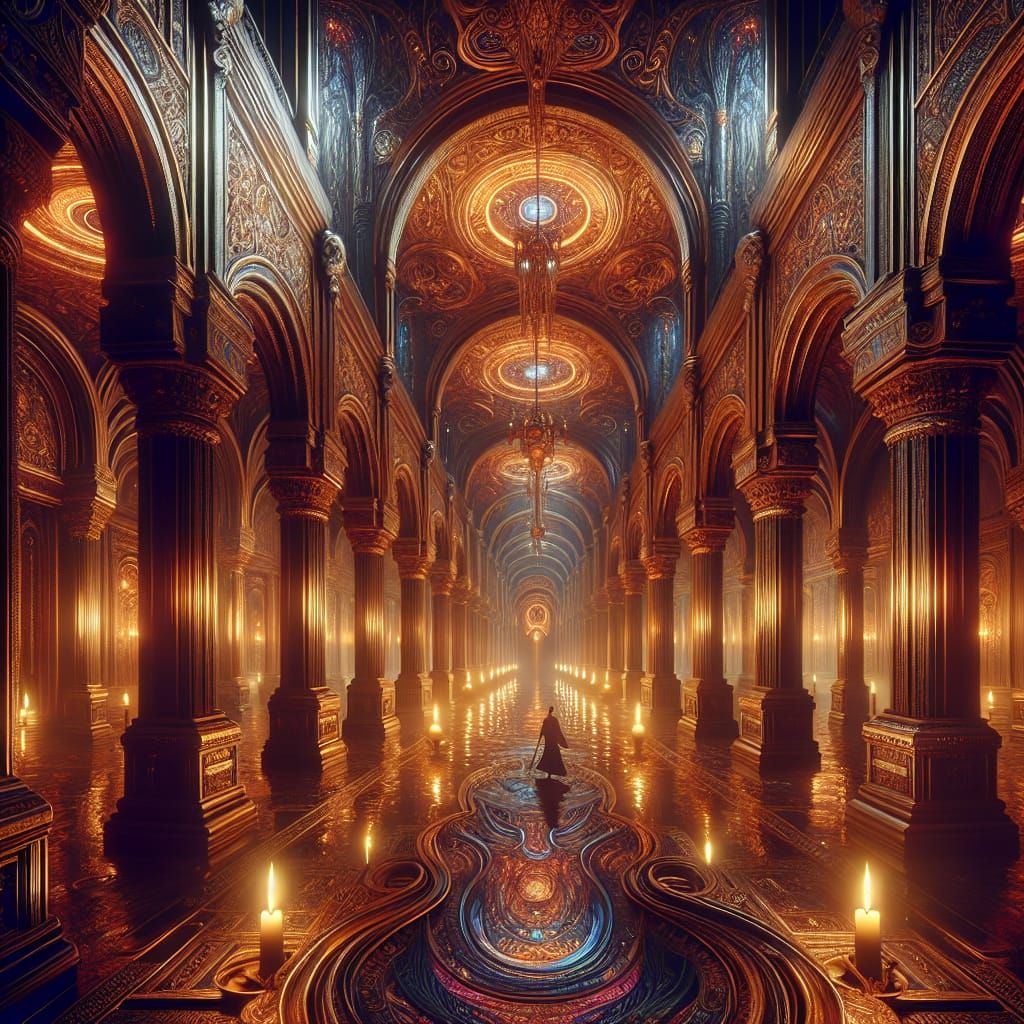 Through the Halls of Illusions - AI Generated Artwork - NightCafe Creator