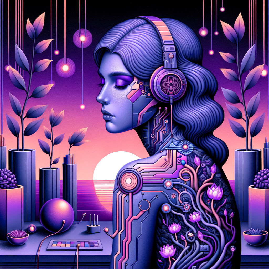 Neon Cyborg Beats in Future Jungle