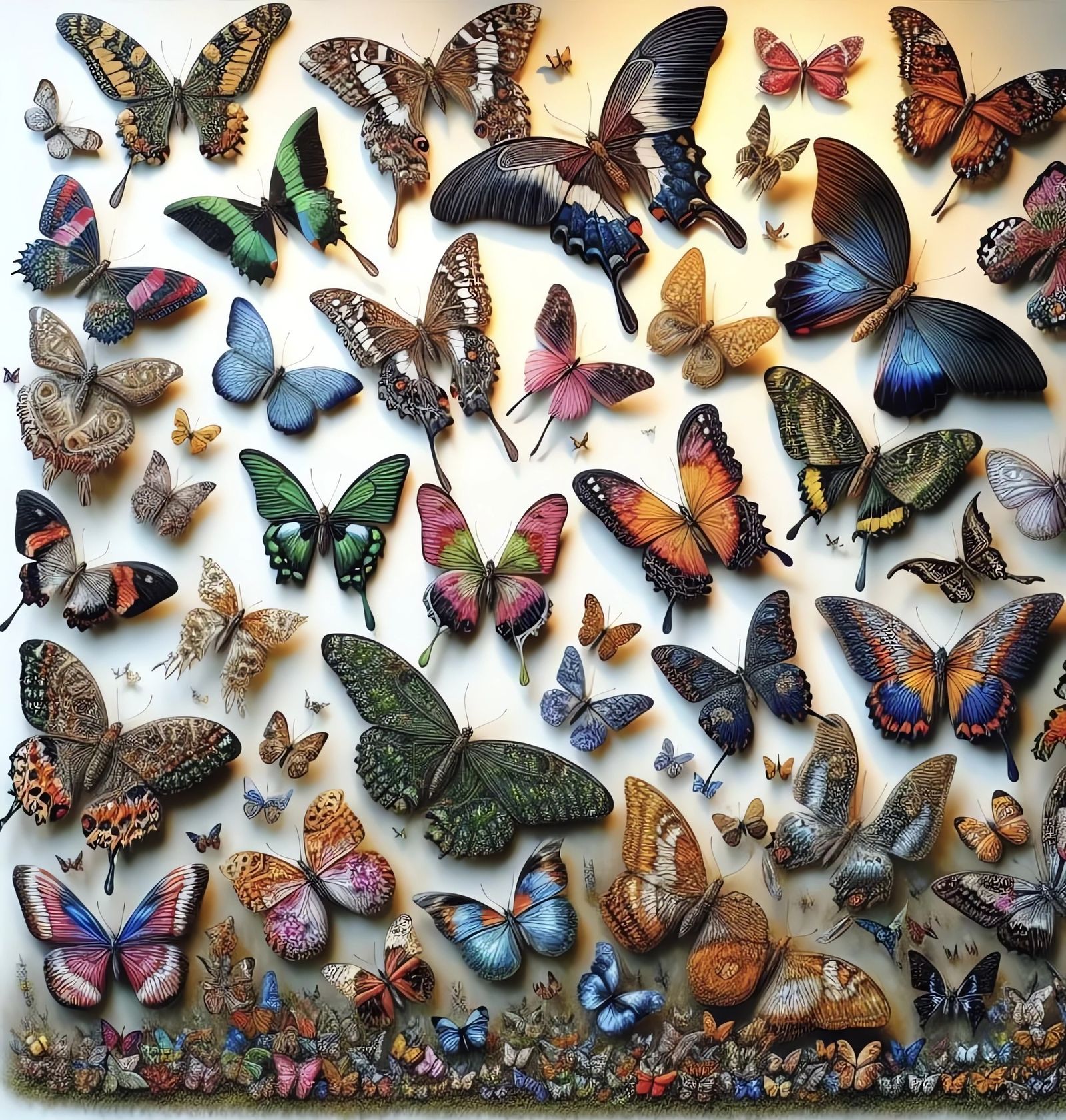 A collection of butterflies