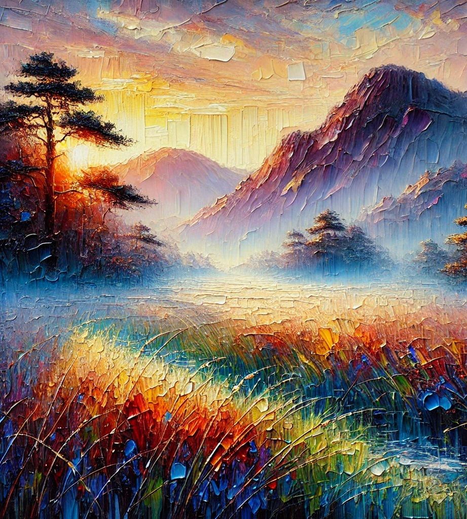 "Whisper of Dawn: A Symphony in Color"