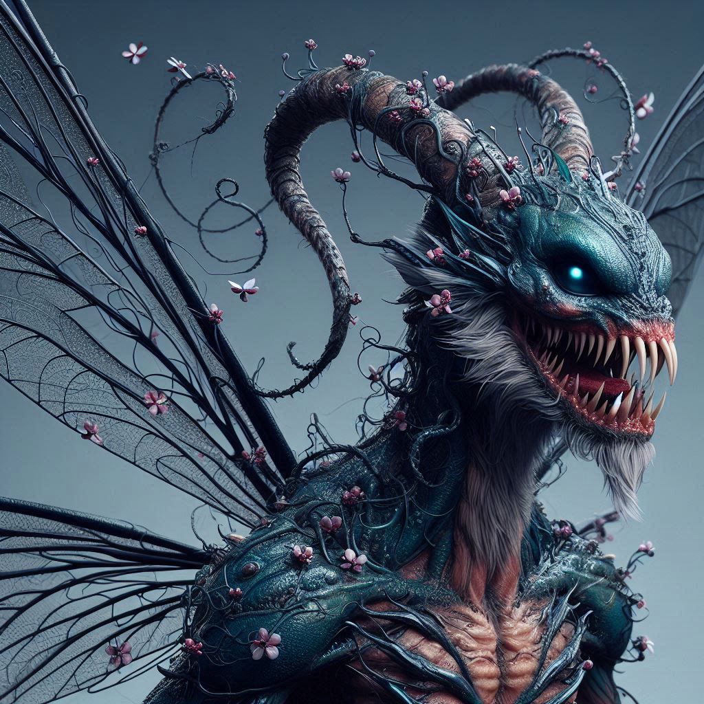 Hybrid creature of Venom and Tinker Bell