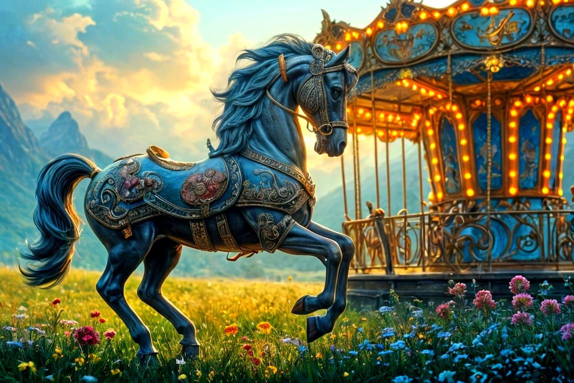 Carousel horse