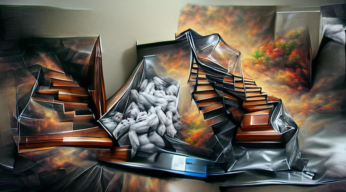 ETERNAL STAIRS hyperrealism