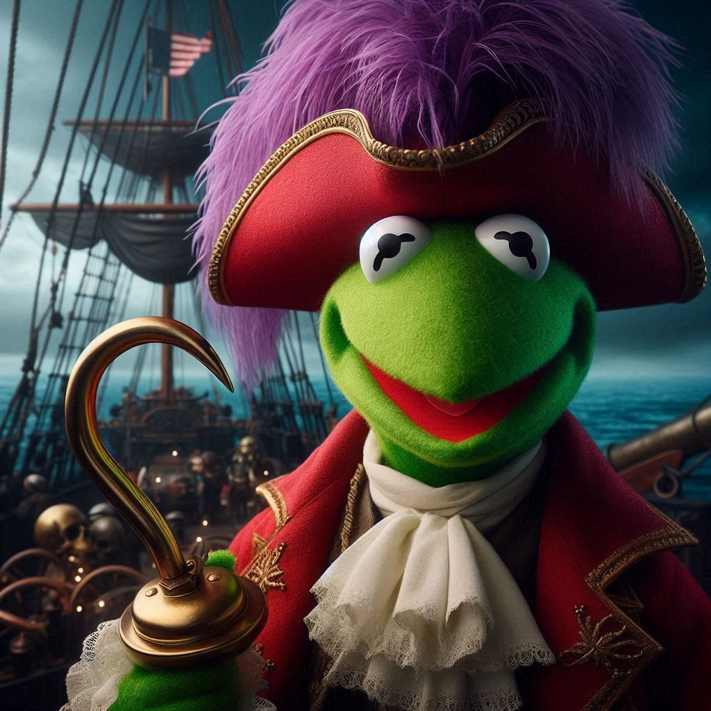Kermit the Frog as Captain Hook