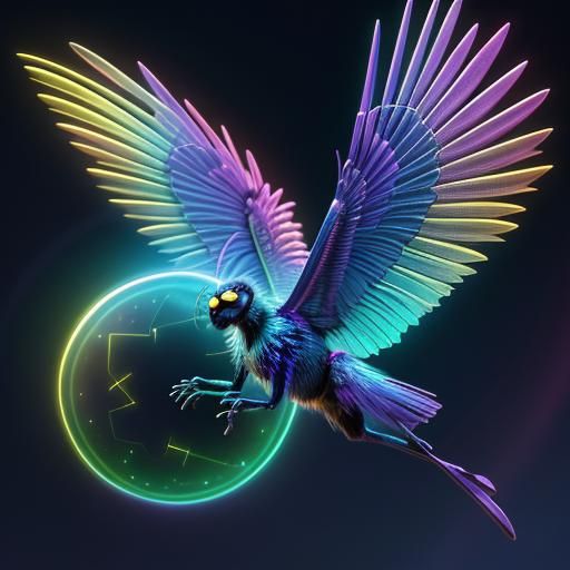 bug with iridescence wings - AI Generated Artwork - NightCafe Creator