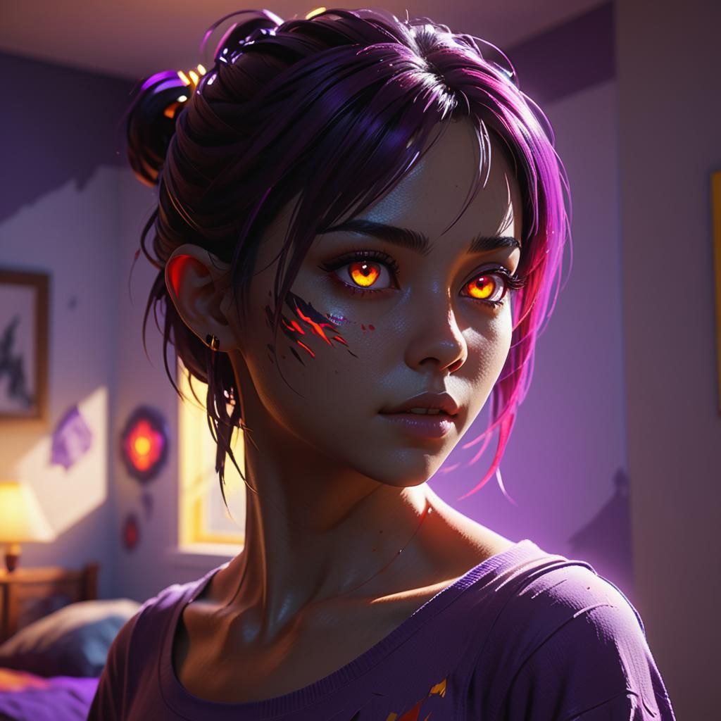 A girl walks into her bedroom and gets that uncanny feeling ...